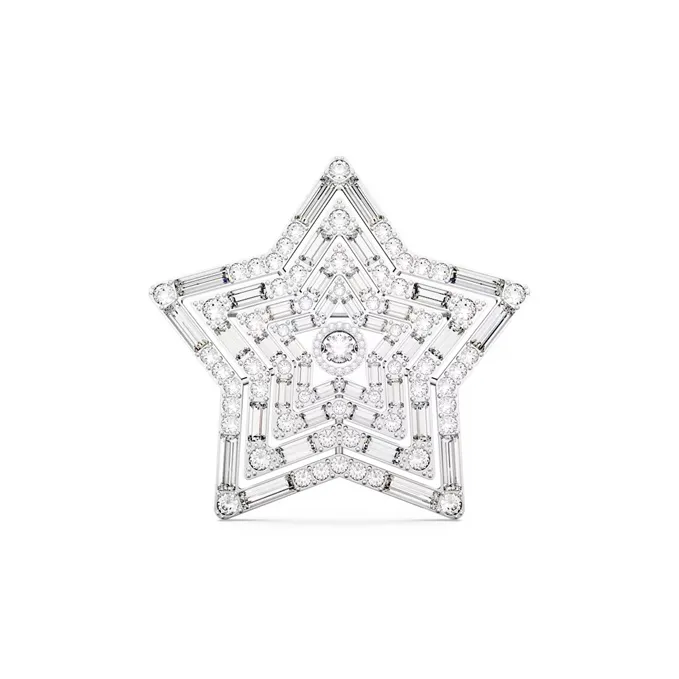 Swarovski Stella Brooches Unisex Silver-0