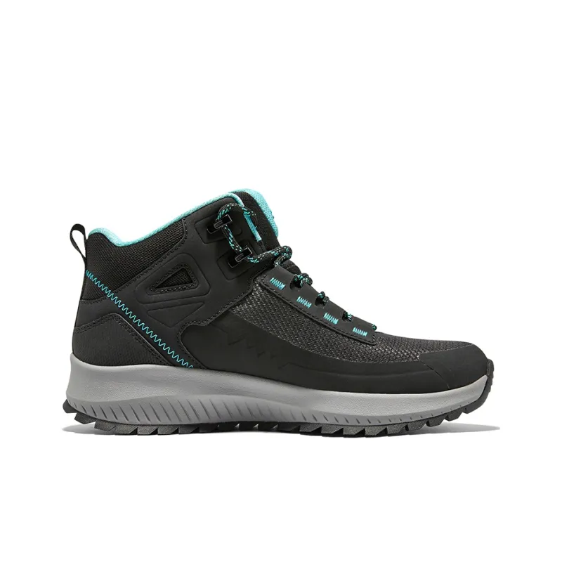 Skechers Cushioning Waterproof Mid Top Outdoor Shoes Women's Black Blue-1