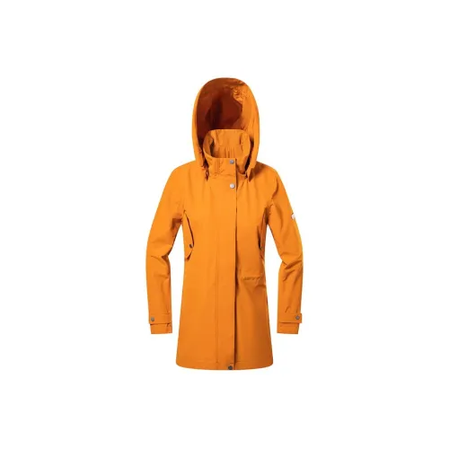 OUTDOOR PRODUCTS Windbreaker Jackets Women's Brown Yellow