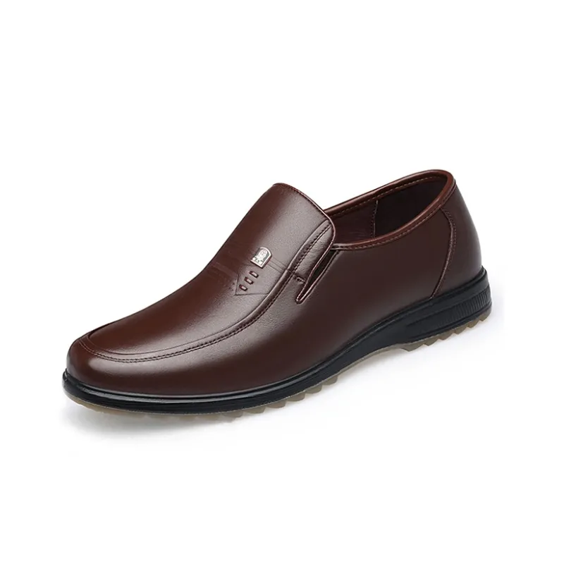 LAORENTOU Men's Casual Shoes Men Low Top Brown-6