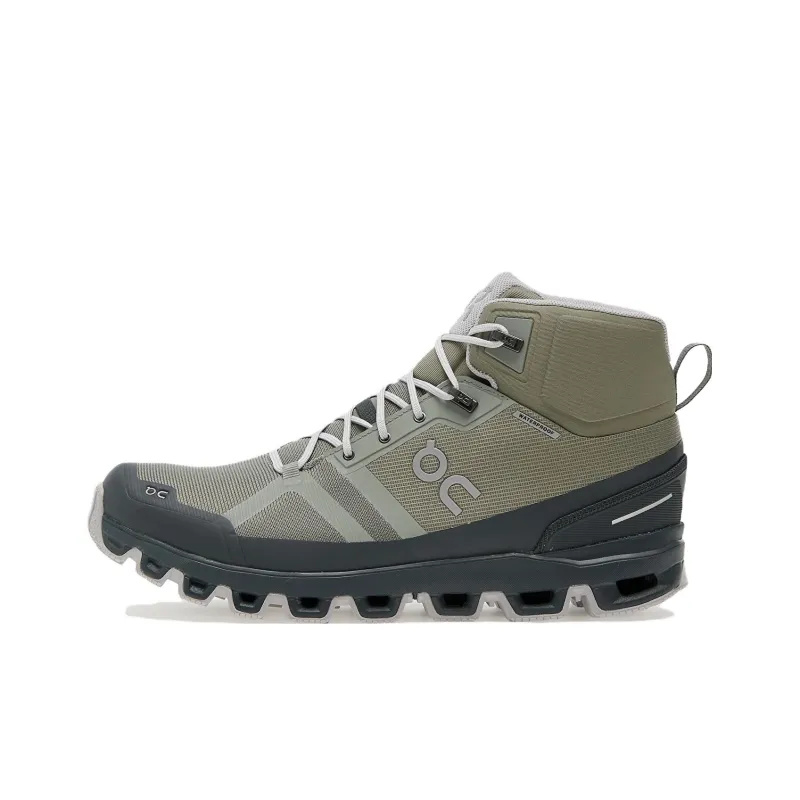 On Cloudrock 2 Slip-Resistant Low-Top Running Shoes Men's Green-0