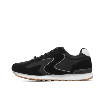 Skechers Life Series Shock absorbing And Waterproof Low Top Running Shoes Men's Black