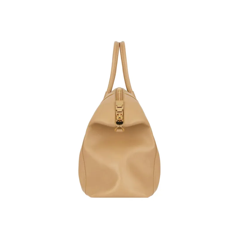 GIVENCHY Antigona Calfskin Shoulder Bag Crossbody Bag Handbag Medium Size Women's Cappuccino Beige-3