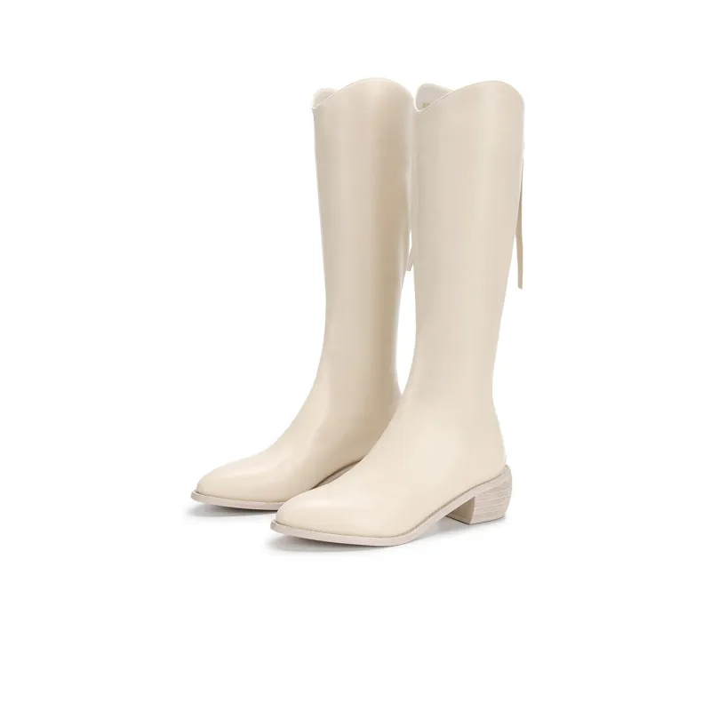 SATURDAY MODE Knee-high Boots 5cm Women's-4