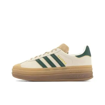 Adidas Gazelle Bold Magic Beige Collegiate Green Women's