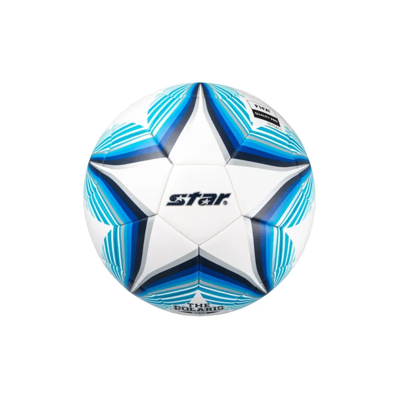 Star Size 5 Soccer PU Seamless Thermal bonding Unisex White Blue-0