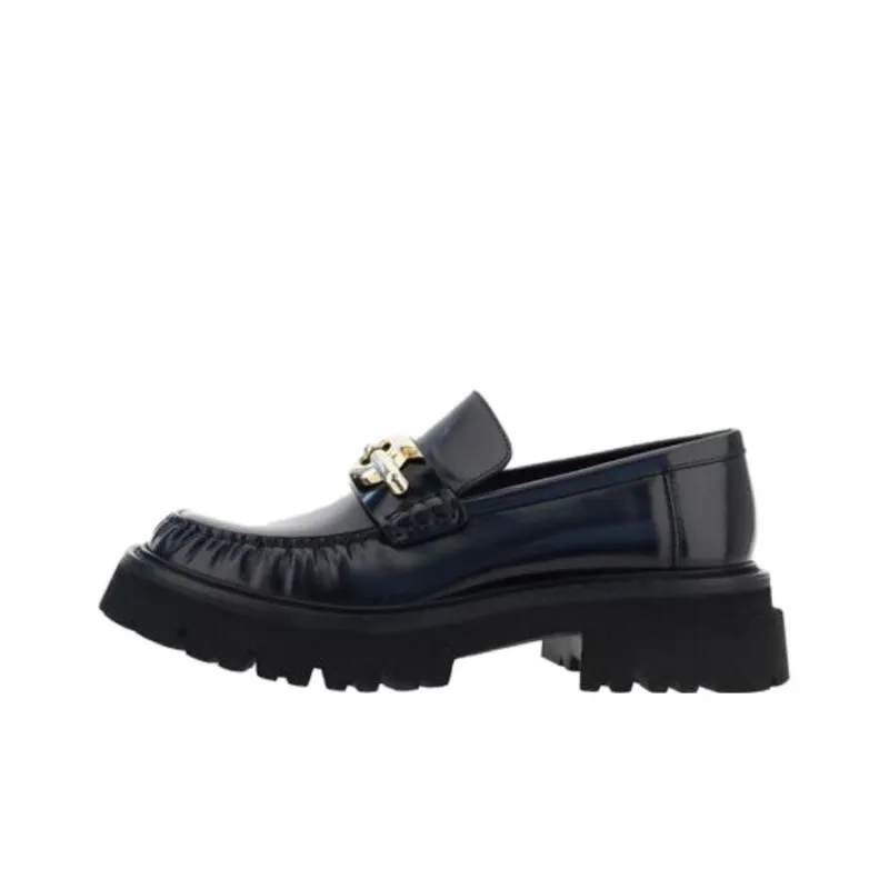 FERRAGAMO Gancini-buckle Leather Loafers-0