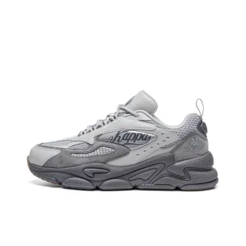 Kappa Cushioning Anti Slip And Wear Resistant Low Top Chunky Sneakers Unisex Gray
