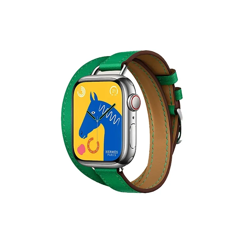 HERMES Watch Band Apple Compatibility 41mm Cowhide Leather Material-2