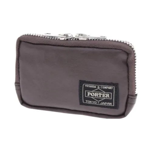 PORTER Canvas Coin Purse Unisex Brown