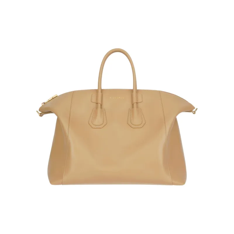 GIVENCHY Antigona Calfskin Shoulder Bag Crossbody Bag Handbag Medium Size Women's Cappuccino Beige-1