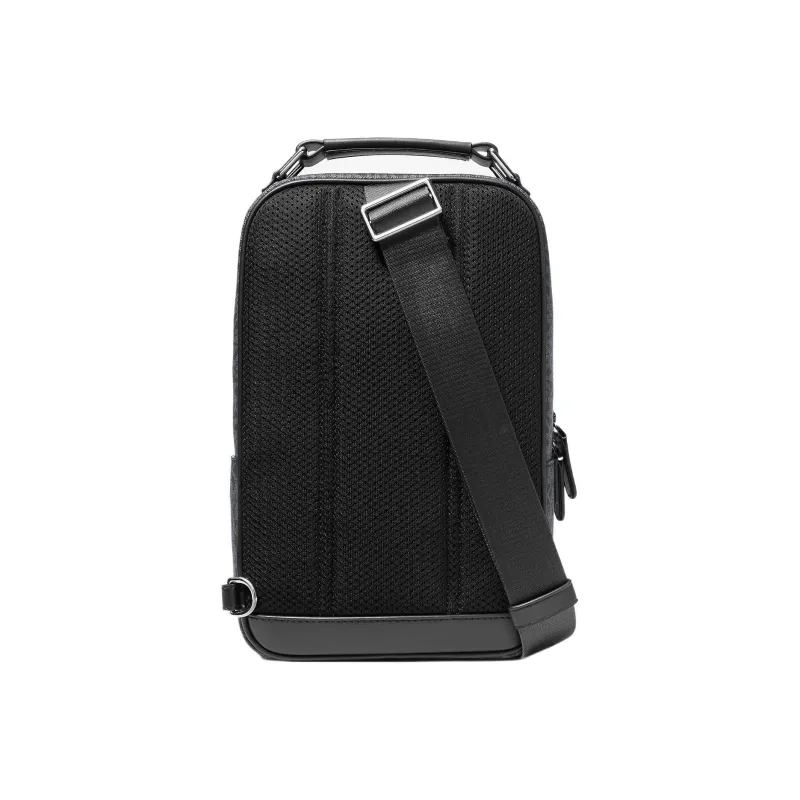 MICHAEL KORS Hudson Canvas Fanny Pack Sling Bag Crossbody Bag Shoulder Bag Men's Navy And Black-1