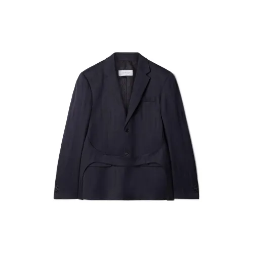 OFF-WHITE Shibori Jacquard Belted Blazer