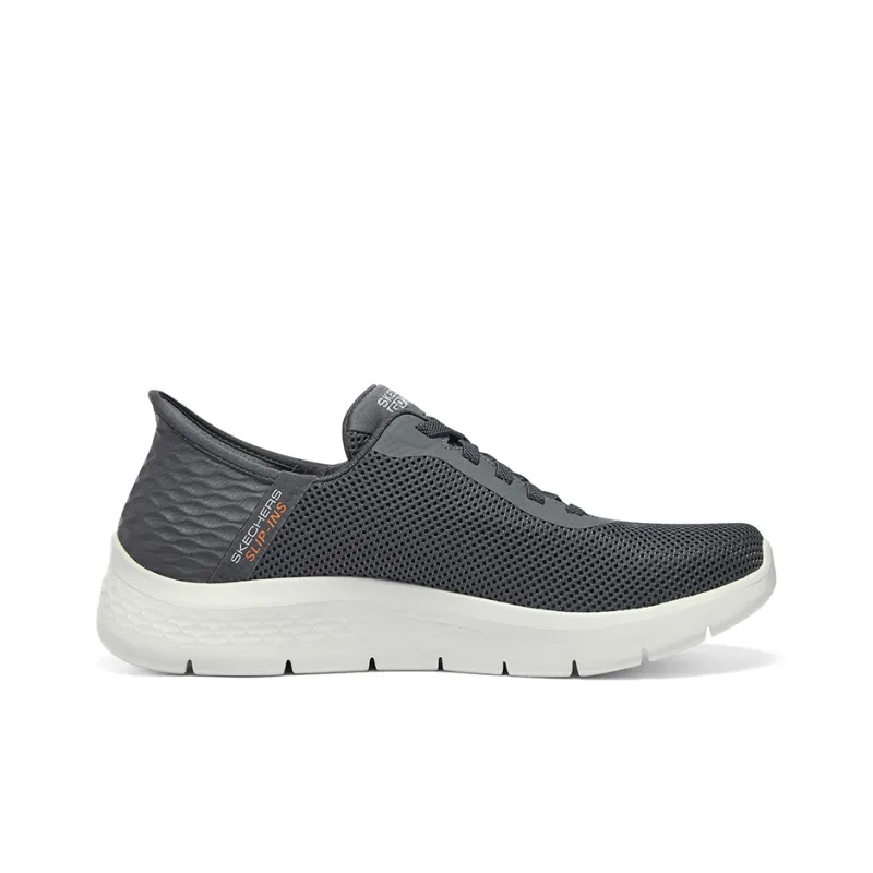 Skechers Go Walk Fle Anti Slip Wear Resistant Low Top Running Shoes Men's Gray-1