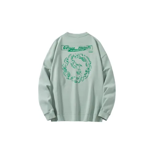 OUTDOOR PRODUCTS Sweatshirts Unisex Water Wave Green