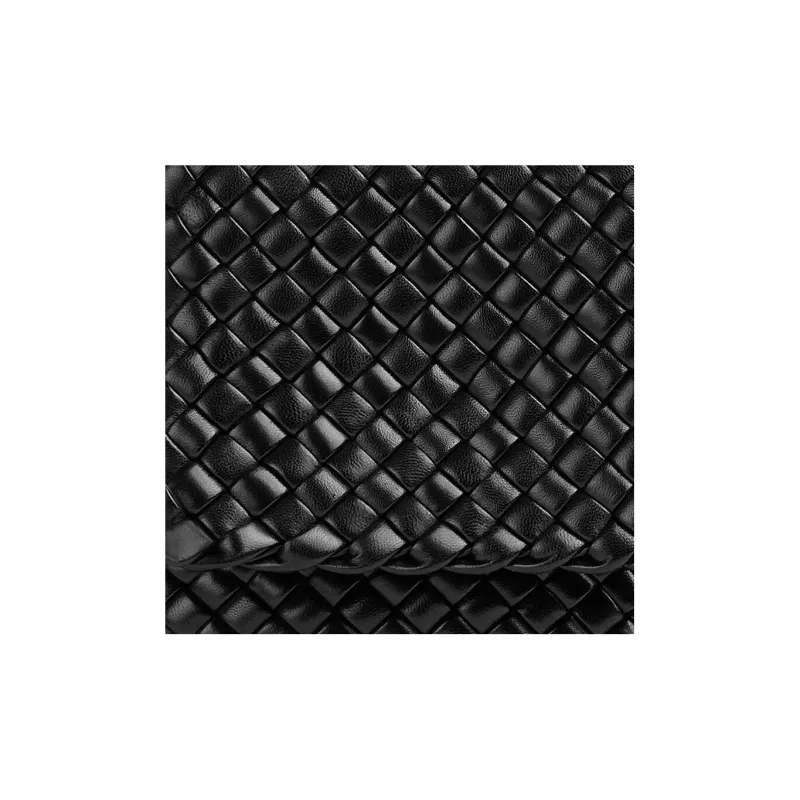 Bottega Veneta Sheepskin Crossbody Bag, Shoulder Bag Women's Black-4