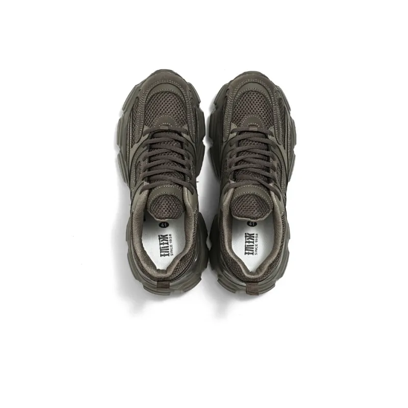 HUANQIU Cushioning Anti-Slip Wear-Resistant Breathable Balance Height Increasing Low-Top Chunky Sneakers Men's-1