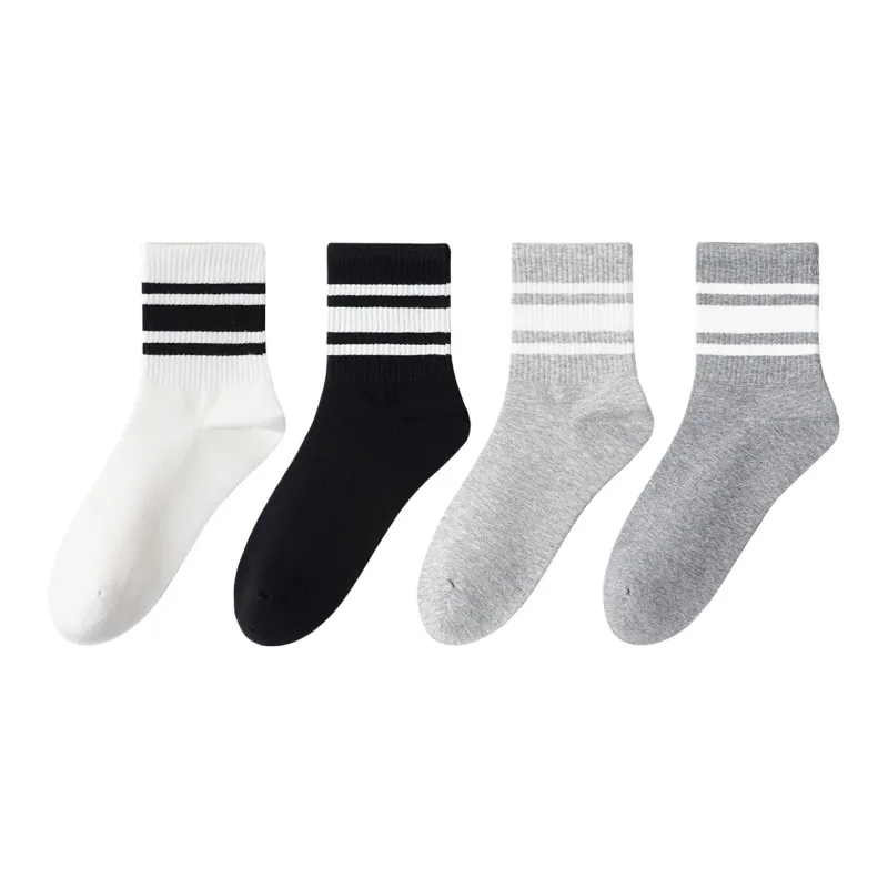 MIIOW Mid Calf Socks Women's 4 Pack-14