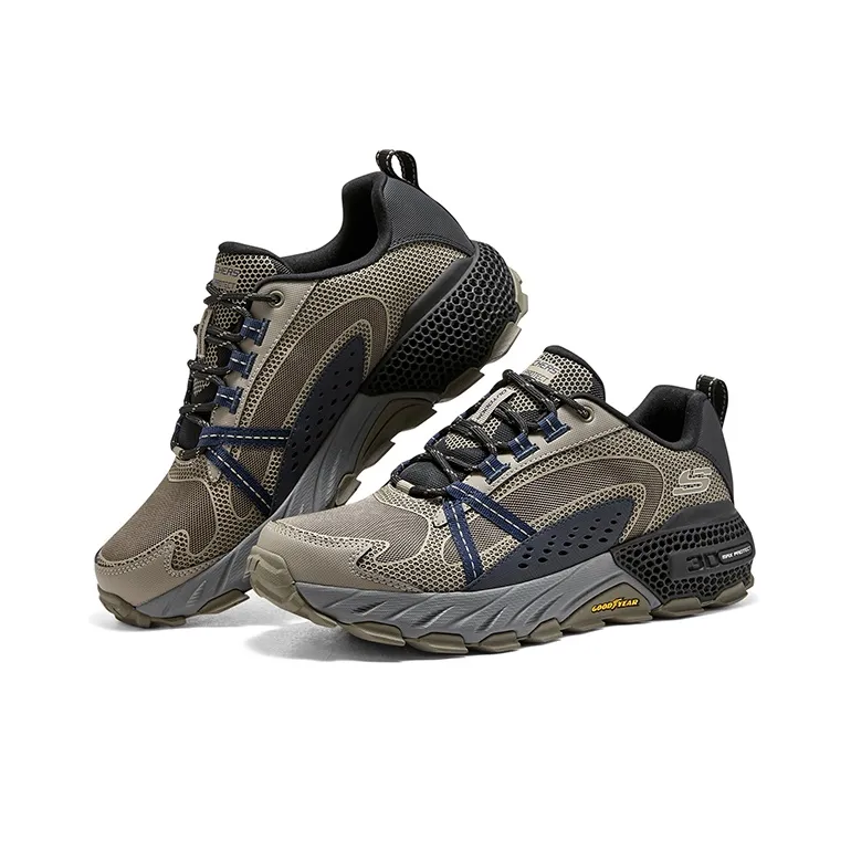 Skechers D'LITES 4.0 Shock Absorbers With Slip Resistant Features Low Top Hiking Shoes Men's Taupe-3