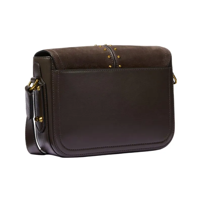 MICHAEL KORS Astor Suede Bonded Leather Messenger Bag Shoulder Bag Crossbody Bag Medium Size Men's Brown-1