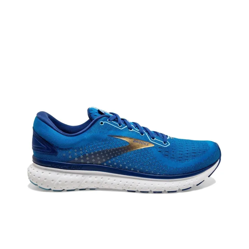 Brooks Glycerin 18 Slip Resistant Low Top Casual Running Shoes Men's Blue-1