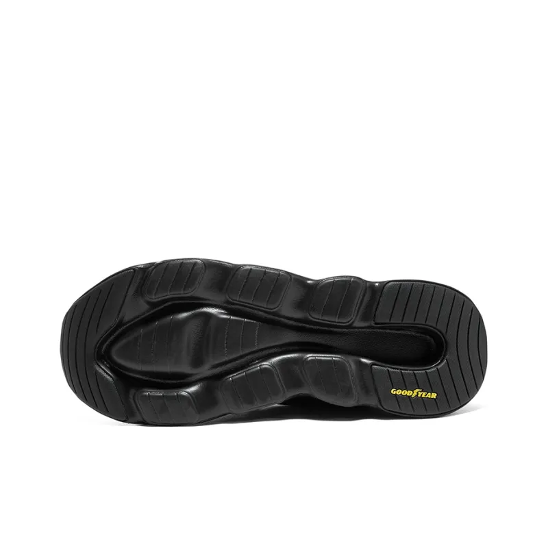 Skechers Anti Slip Wear Resistant Low Top Running Shoes Men's All Black-5