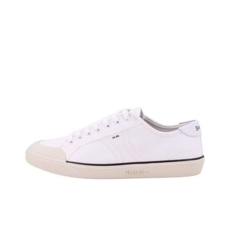 CELINE Low Top Skateboard Shoes Men's White-0