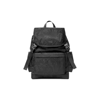 VERSACE Recycled Nylon Backpack Regular Men's Black
