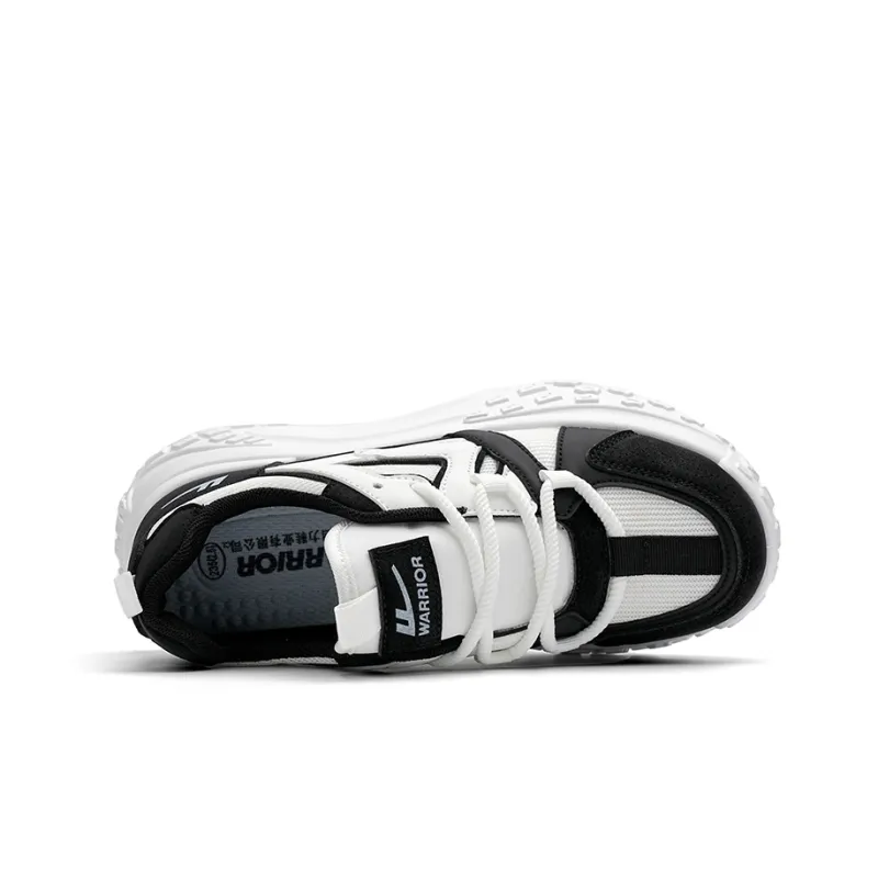 Warrior Sky Power Trendy And Cool Tire Shoes Low Top Casual Shoes Women's White/Black-2