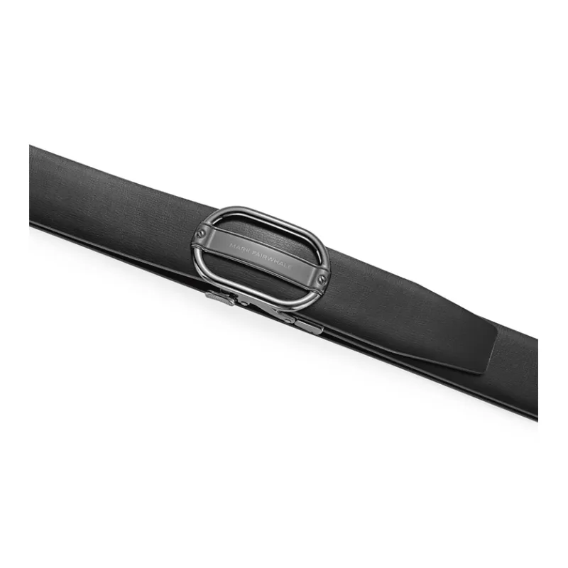 FAIRWHALE Trendy Casual Alloy Automatic Buckle Genuine Leather Belt Men's Width 3.5CM-3