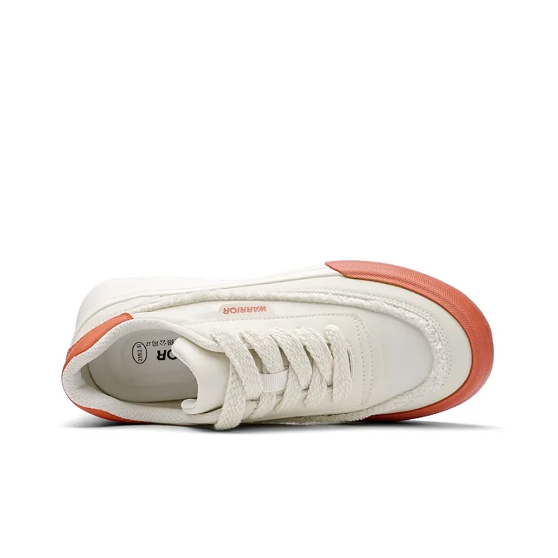 Warrior Heaven's Power, Fringe Girlish Collection Low Top Skateboard Shoes Women's Beige-2