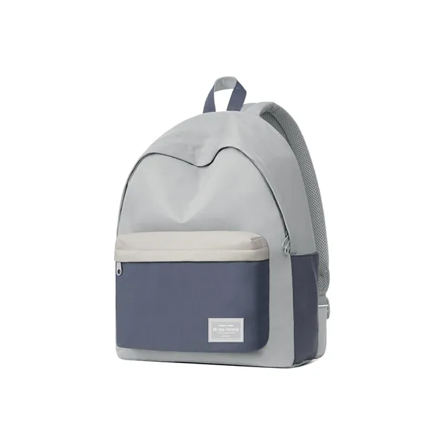 MR.ACE HOMME Fabric Lightweight Backpack Unique Design For College Students No Collisions Regular Unisex Smoke Blue-1