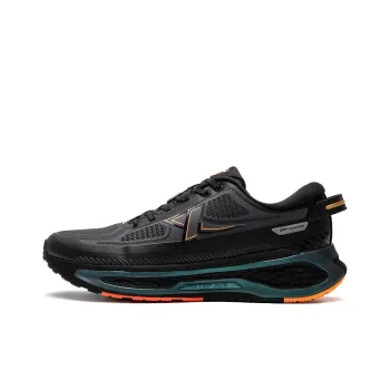XTEP Starburst Durable Cushioning Low Top Running Shoes Men's Black Gray