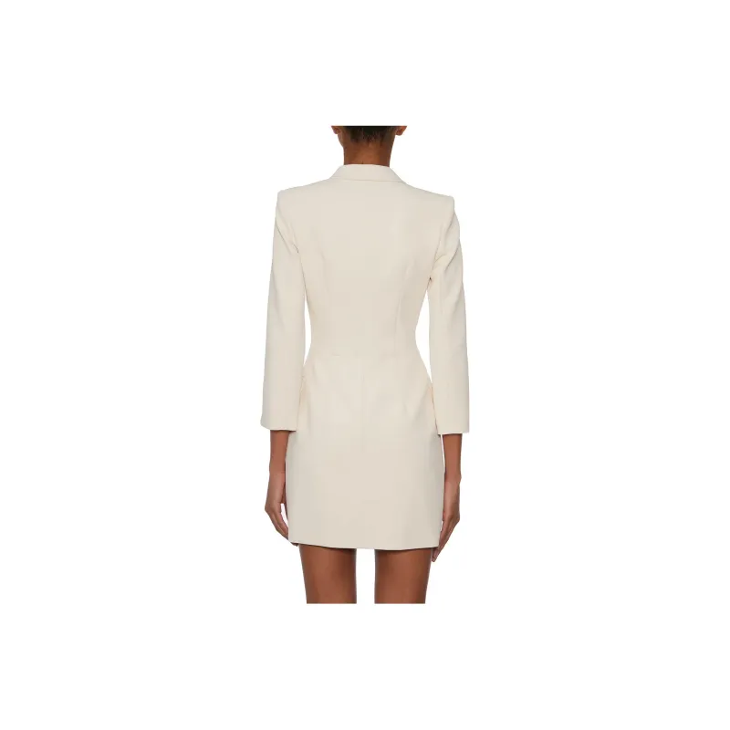 Elisabetta Franchi Long-Sleeved Dresses Women's White-1