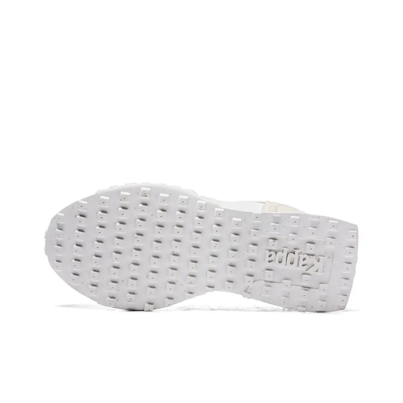 Kappa Cushioning Anti-Slip And Wear-Resistant Low-Top Casual Running Shoes Unisex White Khaki Brown Purple-5