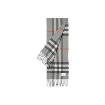 Burberry Cashmere Knit Scarves Kids' Gray
