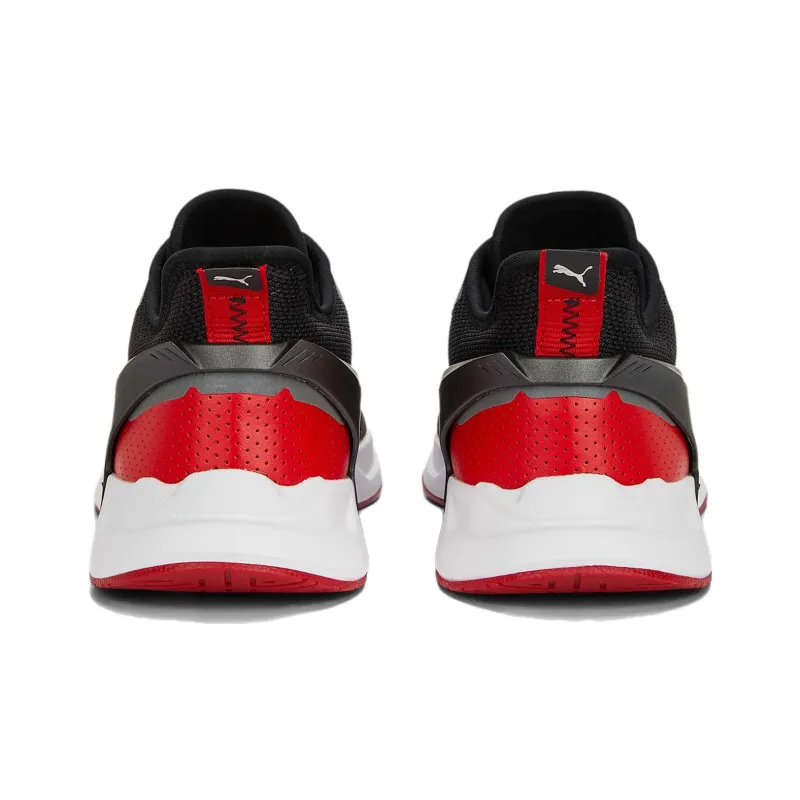 PUMA Scuderia Ferrari IONSpeed 2 Anti-Slip Wear-Resistant Low-Top Casual Shoes Men's Black Red-4