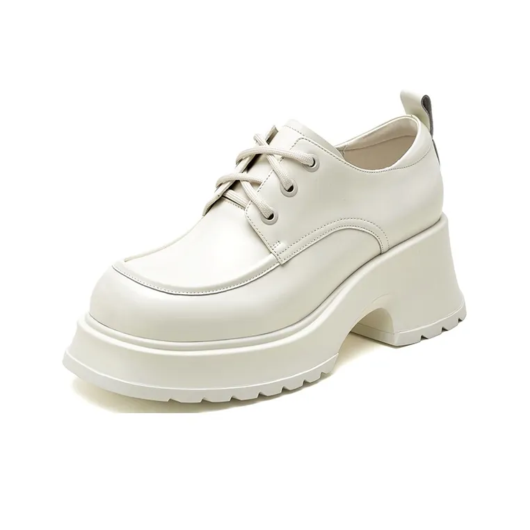 YEARCON Loafers Women's Low Top White/Khaki/Black-5