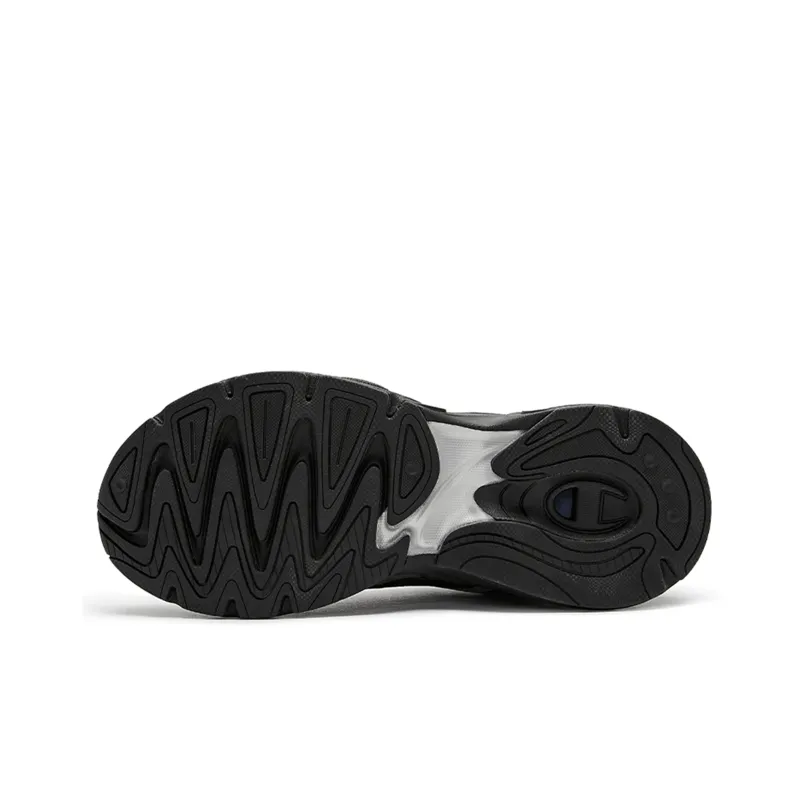 Champion Low-Top Running Shoes Men's Black Silver-4