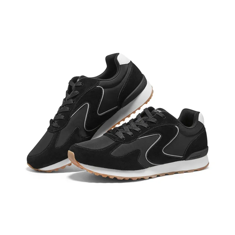 Skechers Life Series Shock absorbing And Waterproof Low Top Running Shoes Men's Black-3