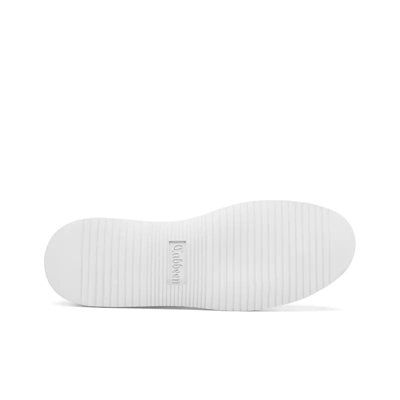 Cabbeen Versatile Trendy Casual Lightweight And Breathable Low Top Skateboard Shoes Men's White-5