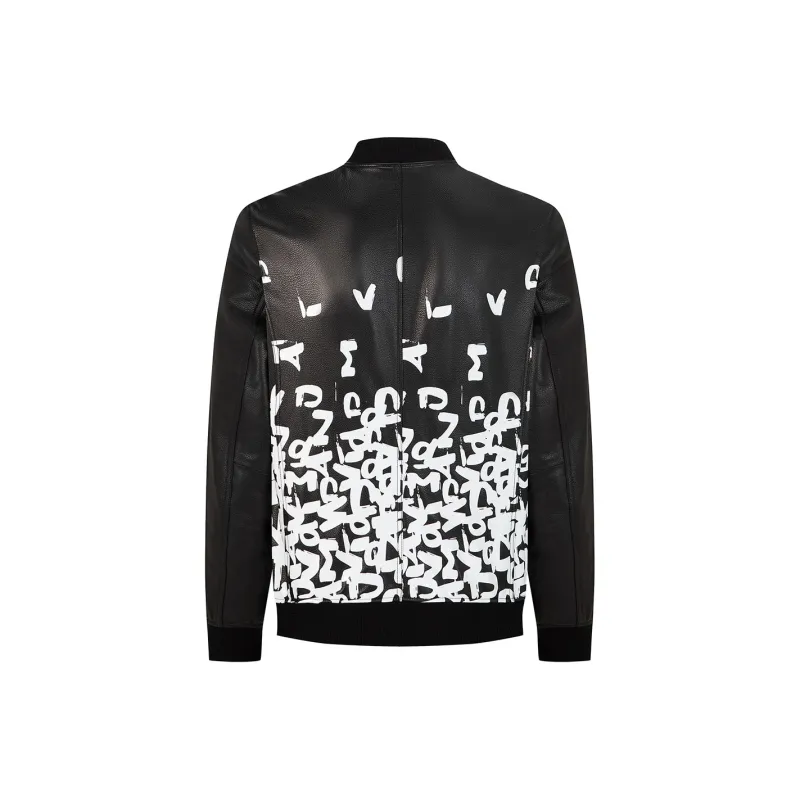 DAVID NAMAN Leather Jackets Men Black-1