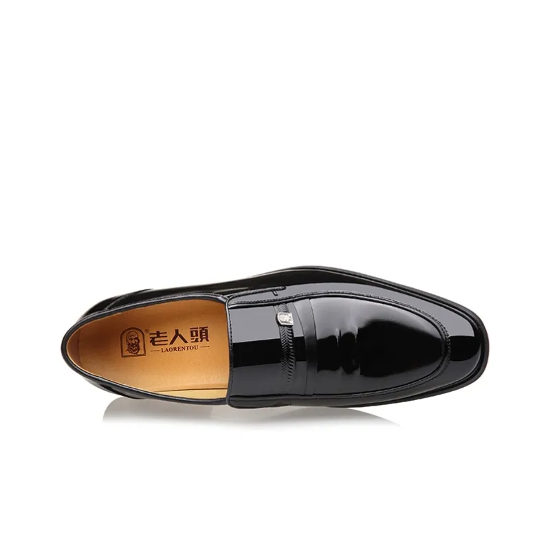 LAORENTOU Dress Shoes Men Low Top Black-1