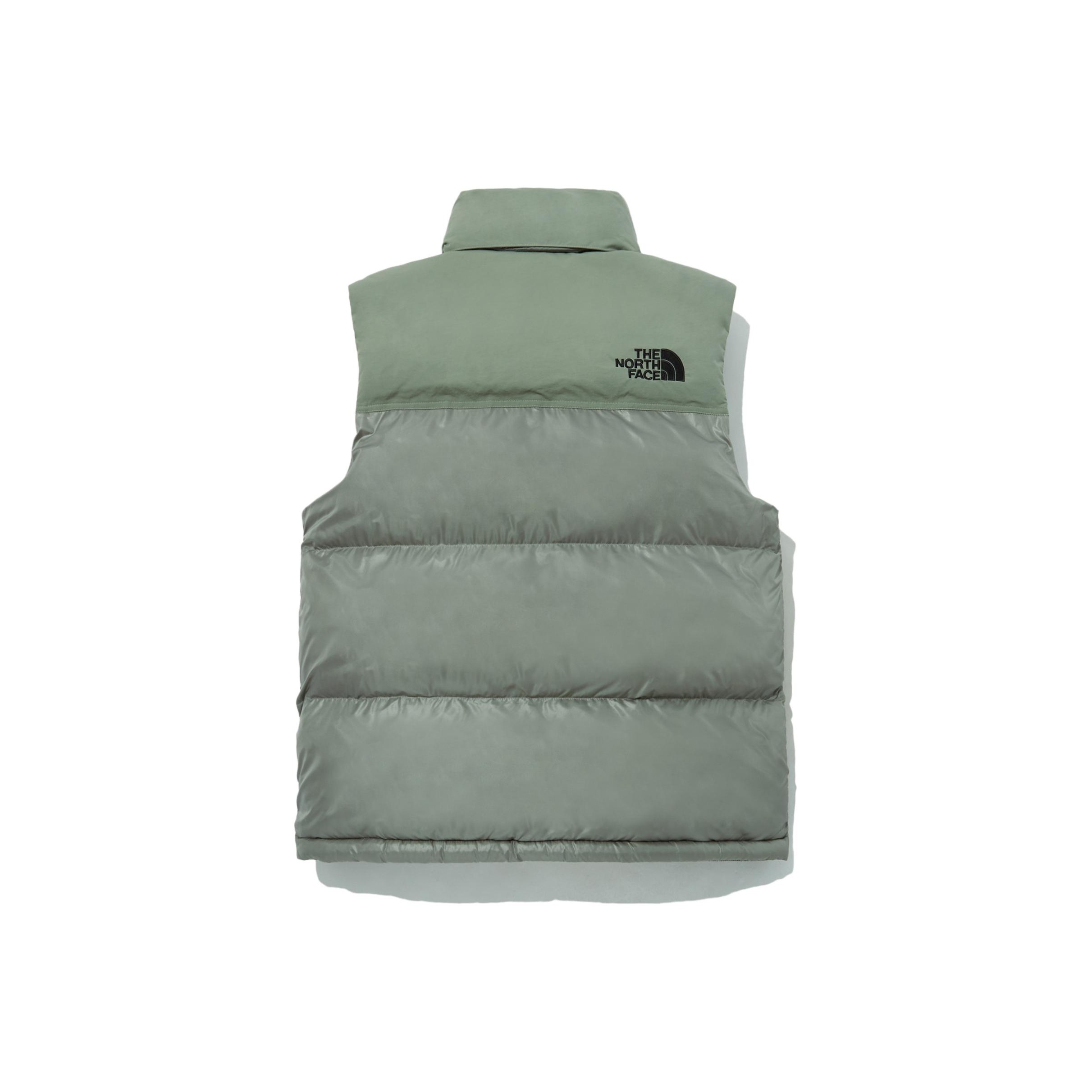 冬ギフト セ THE Korea Unisex Khaki Vest Ball on Nuptse FACE NORTH トップス