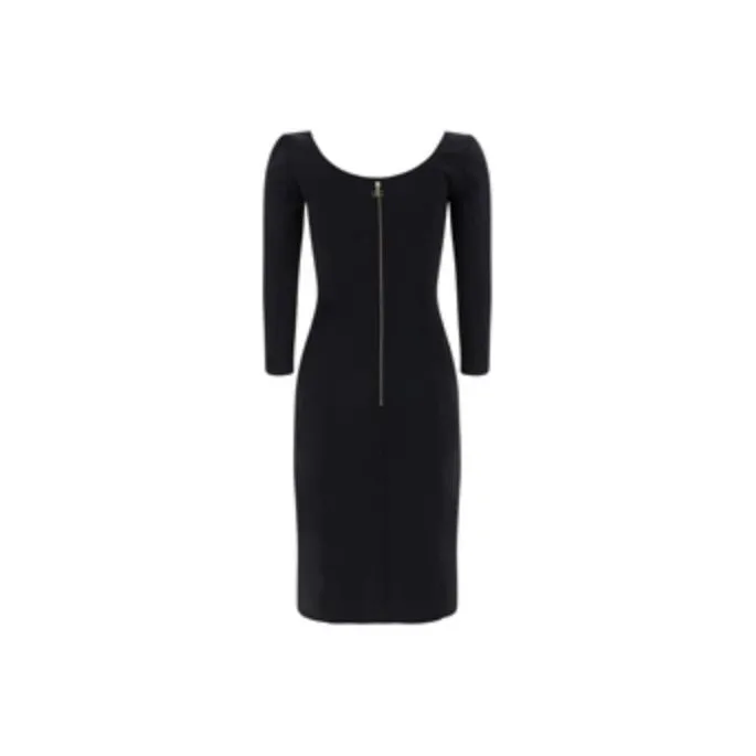 Elisabetta Franchi Long-Sleeved Dresses Women's Black-1