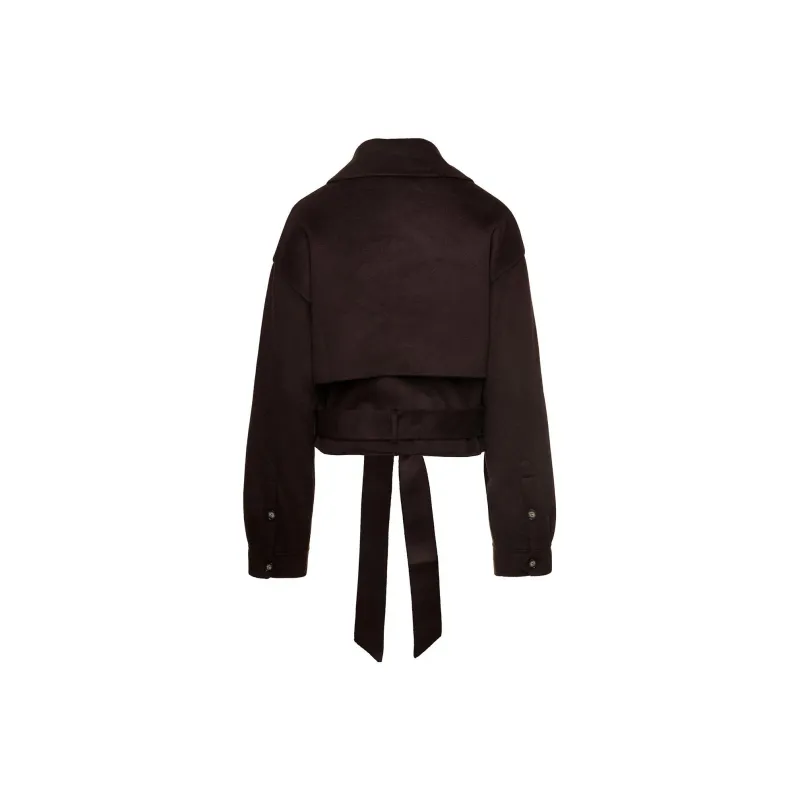 NANUSHKA Cropped Trench Jacket-1
