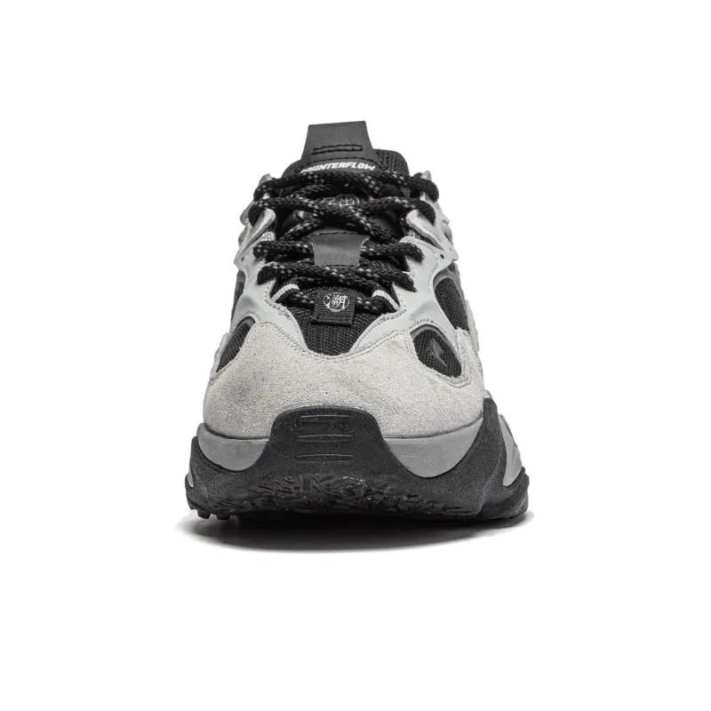LiNing CF Tracing Collection Qianxing Strategy 2 Anti Slip Wear Resistant Low Top Casual Shoes Women's Black Gray-4