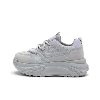 Warrior Sky Power Trendy And Cool Tire Shoes Low Top Casual Shoes Women's Gray Purple