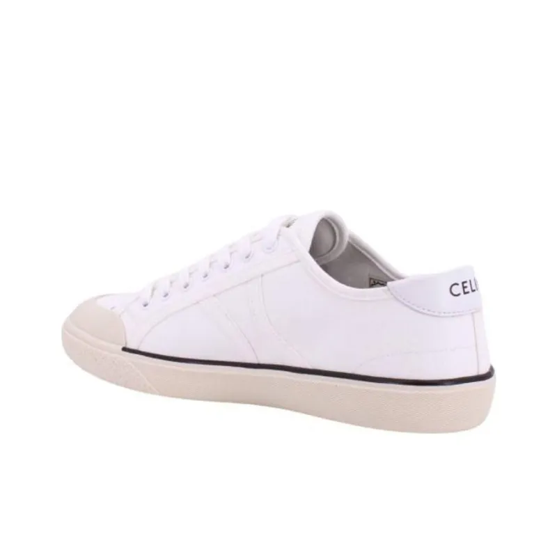 CELINE Low Top Skateboard Shoes Men's White-2