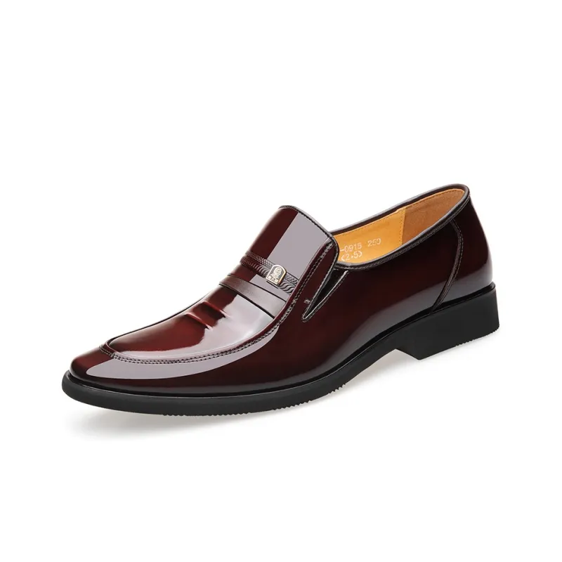 LAORENTOU Dress Shoes Men Low Top Black-4